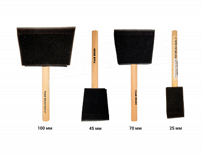 Малярний пензель для фарбування кутів Foam Brushes, 25 мм (8505-1) 2 Малярний пензель для фарбування кутів Foam Brushes, 25 мм (8505-1) 2