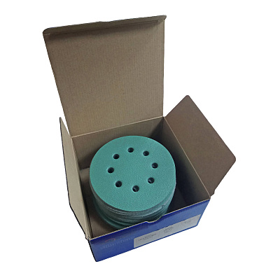 Круг абразивний Sunmight Film, 8 отворів, D125, P100, 100 шт 2