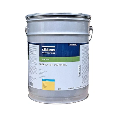 Грунт на водной основе Sikkens Rubbol WP 194, белый, 20 л  - shlifarb.com.ua Грунт на водной основе Sikkens Rubbol WP 194, белый, 20 л