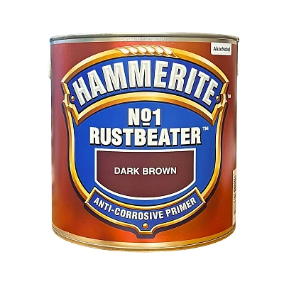 Грунт по металлу Hammerite No.1 Rustbeater антикоррозийный, темно-коричневый, 2.5 л  - shlifarb.com.ua Грунт по металлу Hammerite No.1 Rustbeater антикоррозийный, темно-коричневый, 2.5 л