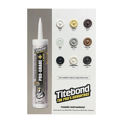 Універсальний силіконізований акриловий герметик Titebond Pro-Grade Plus Caulk, білий, 300 мл (8401) 2 Універсальний силіконізований акриловий герметик Titebond Pro-Grade Plus Caulk, білий, 300 мл (8401) 2