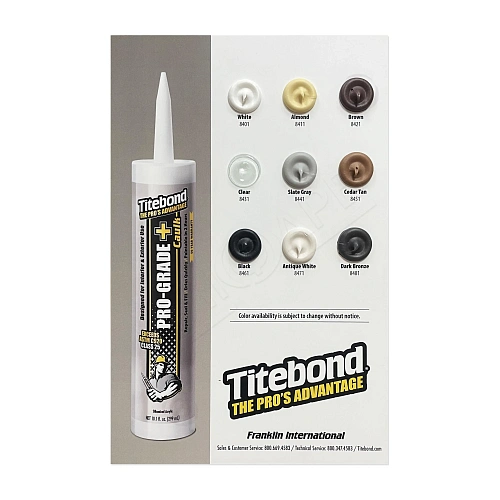 Універсальний силіконізований акриловий герметик Titebond Pro-Grade Plus Caulk, білий, 300 мл (8401) 2 Універсальний силіконізований акриловий герметик Titebond Pro-Grade Plus Caulk, білий, 300 мл (8401) 2