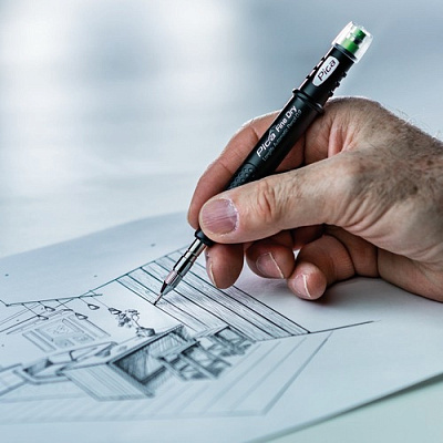 Карандаш строительный механический Pica Fine Dry Long Life 0.9 мм (7070) 16