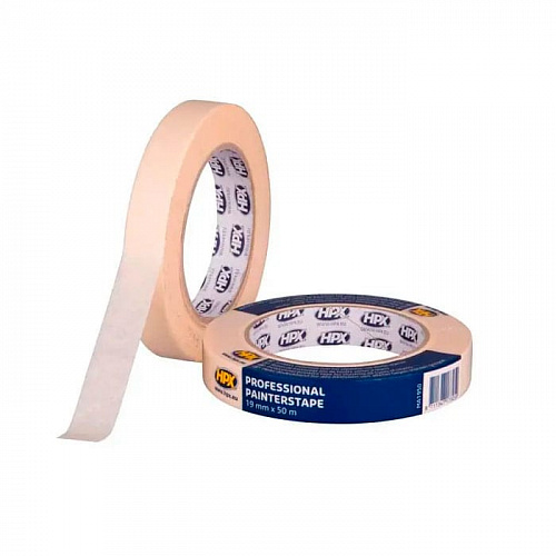 Професійна малярна стрічка (скотч) HPX 60°C, 19мм х 50м, біло-кремова (MA1950) 