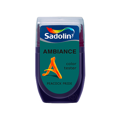 Тестер цвета Sadolin Ambiance Color Tester для стен, Peacock Pride, 30 мл  - shlifarb.com.ua Тестер цвета Sadolin Ambiance Color Tester для стен, Peacock Pride, 30 мл