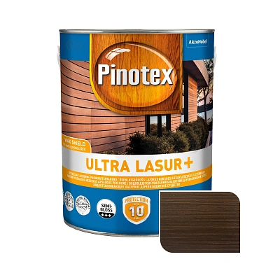 Пропитка лазурная для дерева Pinotex Ultra Lasur+ с декоративным эффектом, палисандр, 3 л