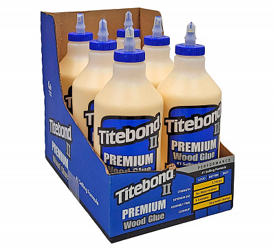 Столярный ПВА клей для дерева Titebond II Premium Wood Glue D3, медово-кремовый, 946 мл (5005) 3
