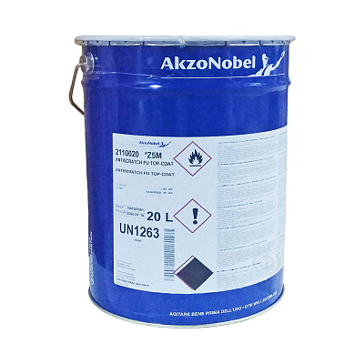 Лак поліуретановий AkzoNobel Antiscratch Top-Coat, двокомпонентний, безбарвний, сатиновий, 20 л (2110020)