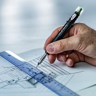 Карандаш строительный механический Pica Fine Dry Long Life 0.9 мм (7070) 19
