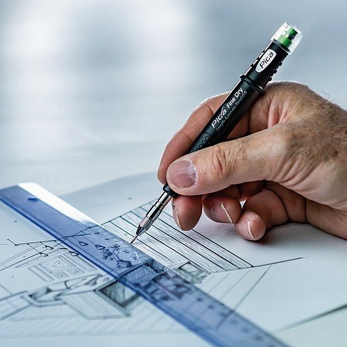 Карандаш строительный механический Pica Fine Dry Long Life 0.9 мм (7070) - shlifarb.com.ua 19 Карандаш строительный механический Pica Fine Dry Long Life 0.9 мм (7070) 19