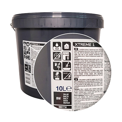 Фарба на водній основі Sadolin Professional Xtreme 1 для стелі, біла, база BW, 10 л 3