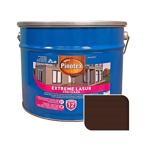 Просочення для дерева Pinotex Extreme Lasur самоочисне, палісандр, 10 л  Просочення для дерева Pinotex Extreme Lasur самоочисне, палісандр, 10 л