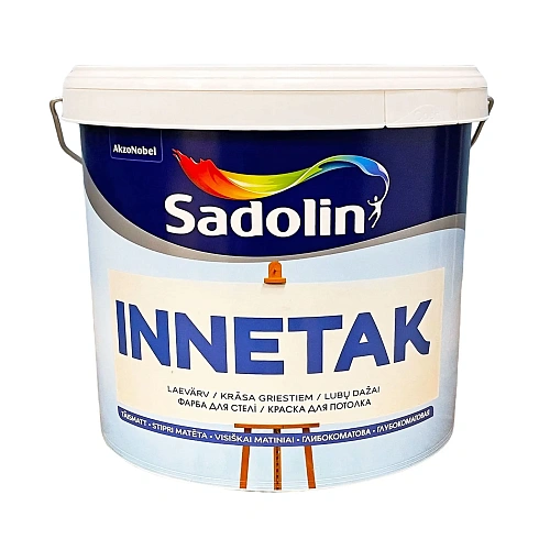 Латексна фарба Sadolin Innetak для стелі, біла, 5 л 
