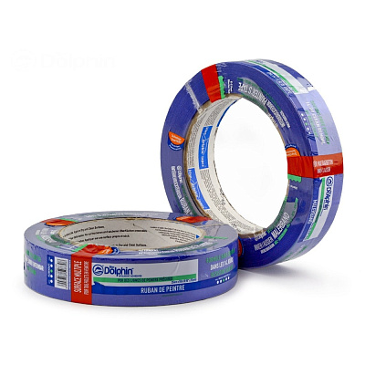 Профессиональная малярная лента (скотч) Blue Dolphin Special Blue MT-PG, 25мм х 50м, синяя (01-1-01-EN SBL BDN)