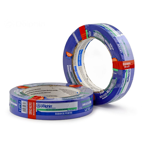 Профессиональная малярная лента (скотч) Blue Dolphin Special Blue MT-PG, 25мм х 50м, синяя (01-1-01-EN SBL BDN) 