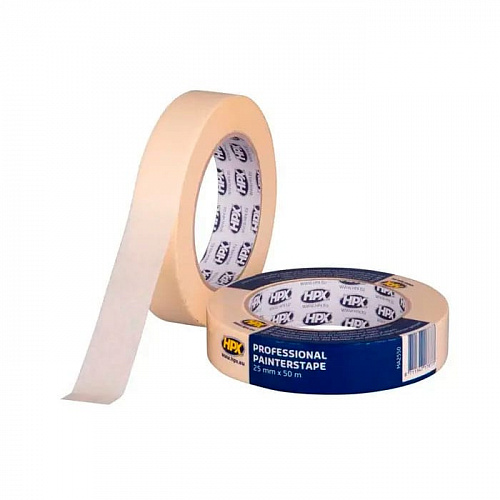 Професійна малярна стрічка (скотч) HPX 60°C, 25мм х 50м, біло-кремова (MA2550) 