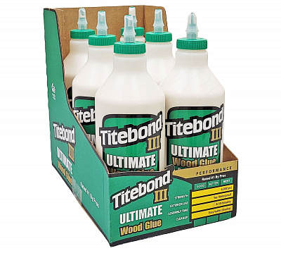 Універсальний ПВА клей для дерева Titebond III Ultimate Wood Glue D4, світло-коричневий, 946 мл (1415) 3 Універсальний ПВА клей для дерева Titebond III Ultimate Wood Glue D4, світло-коричневий, 946 мл (1415) 3