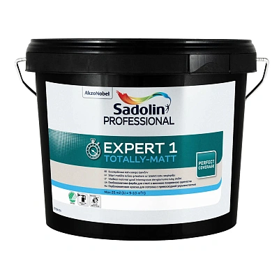 Латексна фарба Sadolin Professional Expert 1 для стелі, біла, 2.5 л Латексна фарба Sadolin Professional Expert 1 для стелі, біла, 2.5 л