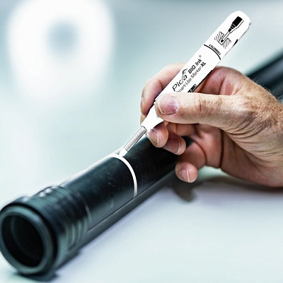 Маркер с длинным носиком Pica Big Ink Smart-Use Marker XL, белый, 2-4 мм (170/52) 8