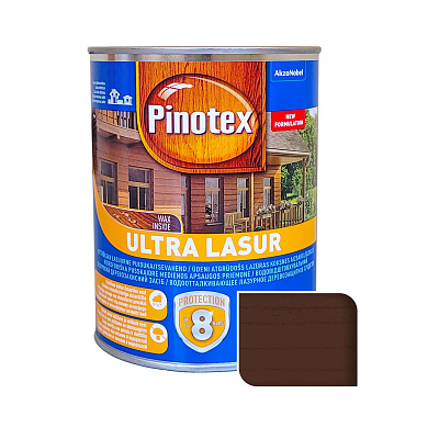 Просочення для дерева Pinotex Ultra Lasur з декоративним ефектом, горіх, 1 л