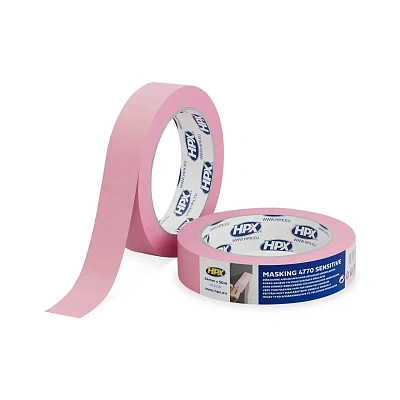 Професійна малярна стрічка для дуже делікатних поверхонь HPX 4770 Ultra Delicate, 24мм х 50м, рожева (ST2450)