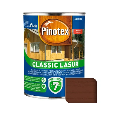 Просочення для дерева Pinotex Classic Lasur з декоративним ефектом, тік, 1 л Просочення для дерева Pinotex Classic Lasur з декоративним ефектом, тік, 1 л