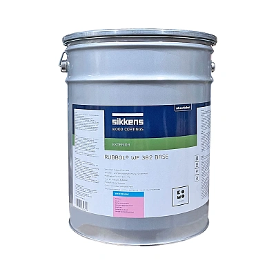 Краска на водной основе Sikkens Rubbol WF 382 Duraflex, белая, W05, 20 л  - shlifarb.com.ua Краска на водной основе Sikkens Rubbol WF 382 Duraflex, белая, W05, 20 л