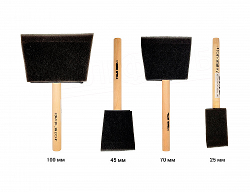 Малярний пензель для фарбування кутів Foam Brushes, 45 мм (8505-2) 2