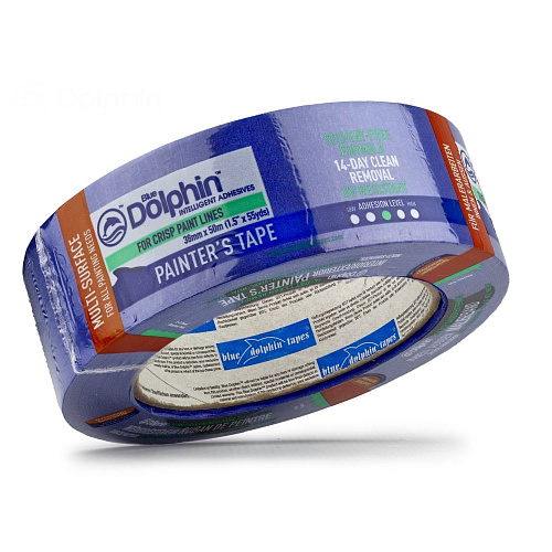 Професійна малярна стрічка (скотч) Blue Dolphin Special Blue MT-PG, 38мм х 50м, синя (01-1-02-EN SBL BDN) 4 Професійна малярна стрічка (скотч) Blue Dolphin Special Blue MT-PG, 38мм х 50м, синя (01-1-02-EN SBL BDN) 4
