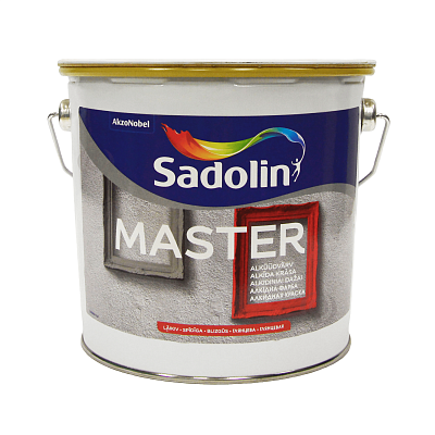 Алкідна фарба Sadolin Master 90 для дерава та металу, біла, BW, 2.5 л Алкідна фарба Sadolin Master 90 для дерава та металу, біла, BW, 2.5 л