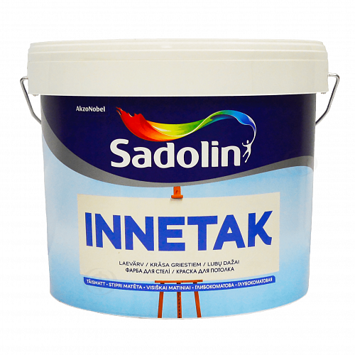 Латексна фарба Sadolin Innetak для стелі, біла, 10 л 