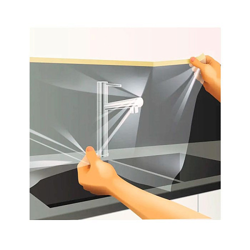 Захисна плівка HPX Easy Mask з малярною стрічкою,1800мм х 33м, безбарвна (PM180033) 4