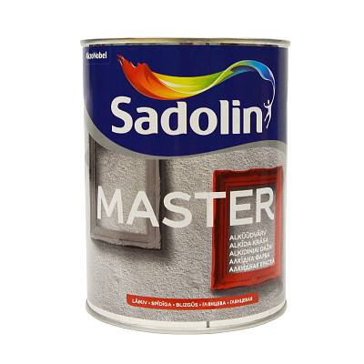Алкідна фарба Sadolin Master 90 для дерава та металу, біла, BW, 1 л Алкідна фарба Sadolin Master 90 для дерава та металу, біла, BW, 1 л