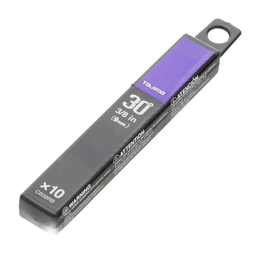 Сменные сегментные лезвия Tajima Acute Angle Razar Black Blades 30° 9 мм, 10 шт (CB39RB)  - shlifarb.com.ua 4 Сменные сегментные лезвия Tajima Acute Angle Razar Black Blades 30° 9 мм, 10 шт (CB39RB) 4