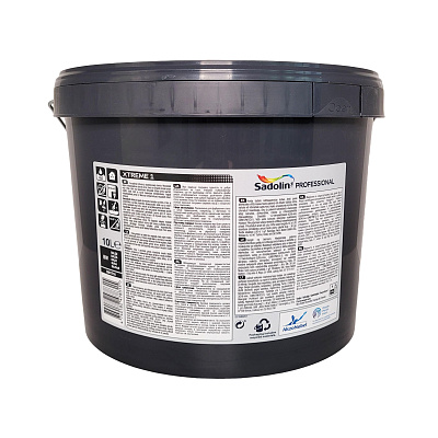 Фарба на водній основі Sadolin Professional Xtreme 1 для стелі, біла, база BW, 10 л 2