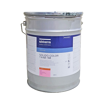 Полиуретановая краска Sikkens Solido Color T440-90 двухкомпонентная, белая, BW01, 20 кг (440-90T-BW01)