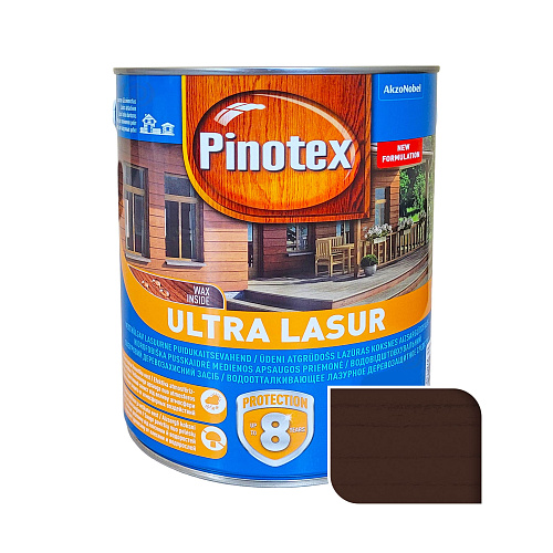 Просочення для дерева Pinotex Ultra Lasur з декоративним ефектом, палісандр, 3 л 