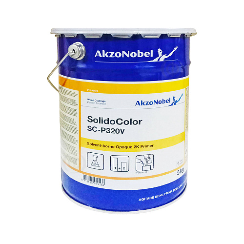 Грунт полиуретановый AkzoNobel Solido Color SC-P320V двухкомпонентный, белый, 5 кг (1115901) - shlifarb.com.ua Грунт полиуретановый AkzoNobel Solido Color SC-P320V двухкомпонентный, белый, 5 кг (1115901)