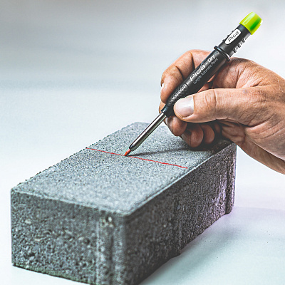 Олівець будівельний автоматичний з точилкою Pica Dry Long Life 2.8 мм (3030) 17 Олівець будівельний автоматичний з точилкою Pica Dry Long Life 2.8 мм (3030) 17