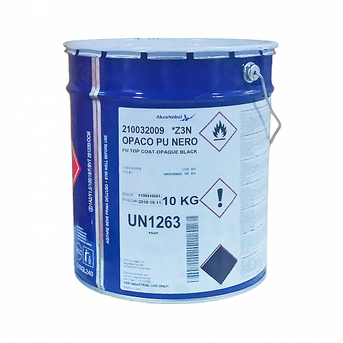 Поліуретанова фарба AkzoNobel Top Coat-Opaque, чорна, двокомпонентна, 10 кг (210032009*Z3N) 
