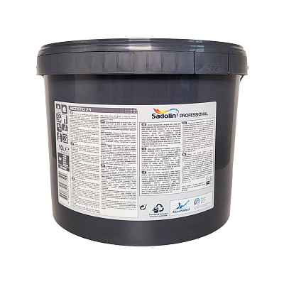 Акрилова фарба Sadolin Professional Rezisto 25 для стін, вологостійка, біла, BW, 10 л 2