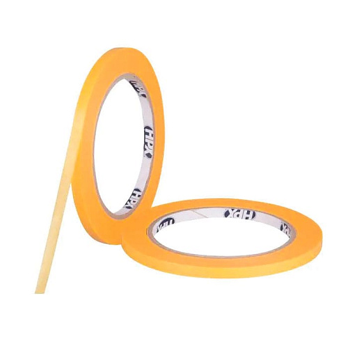 Дизайнерская малярная лента (скотч) для идеальных контуров HPX 4400 Gold, 9мм х 50м, желтая (FP0950)  - shlifarb.com.ua  Дизайнерская малярная лента (скотч) для идеальных контуров HPX 4400 Gold, 9мм х 50м, желтая (FP0950)