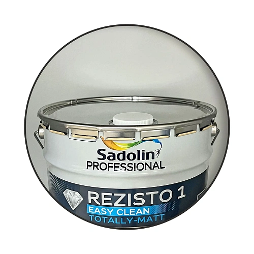 Акрилова фарба Sadolin Professional Rezisto 1 Easy Clean для стін, брудовідштовхувальна, безбарвна, BC, 9.3 л 2