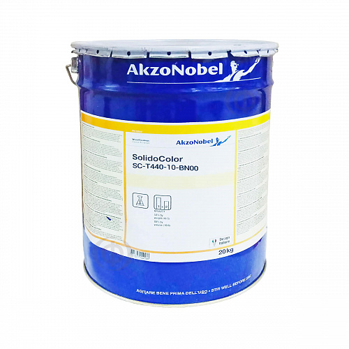 Полиуретановая краска AkzoNobel Solido Color SC-T440-10 двухкомпонентная, база BW01, матовая, 20 кг (SC-T440-10-BW01*Z5F)  - shlifarb.com.ua  Полиуретановая краска AkzoNobel Solido Color SC-T440-10 двухкомпонентная, база BW01, матовая, 20 кг (SC-T440-10-BW01*Z5F)