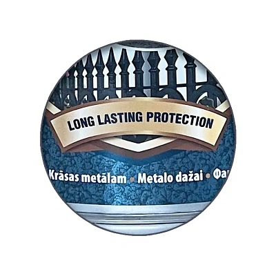Краска молотковая 3 в 1 по металлу Hammerite Metal Paint Hammered защитная, темно-синяя, 2.5 л 4