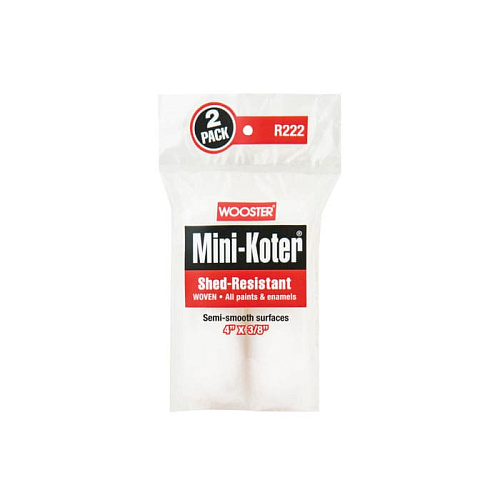 Комплект миниваликов Wooster Shed-Resistant Mini-Koter 4" 3/8 100x9.5 мм (R222-4) 