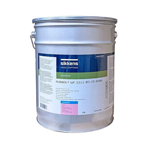 Фарба на водній основі Sikkens Rubbol WF 3311-03-25, безбарвна, B00, 18 л 