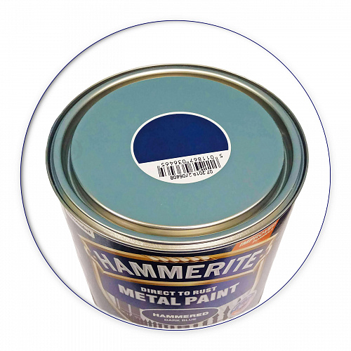 Краска молотковая 3 в 1 по металлу Hammerite Metal Paint Hammered защитная, темно-синяя, 2.5 л - shlifarb.com.ua 2 Краска молотковая 3 в 1 по металлу Hammerite Metal Paint Hammered защитная, темно-синяя, 2.5 л 2