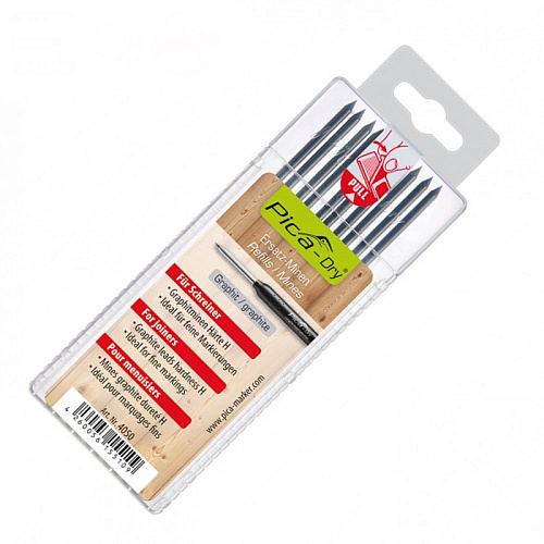 Запасные графитовые стержни/жалы Pica Dry H 2.8 мм (4050/SB) - shlifarb.com.ua Запасные графитовые стержни/жалы Pica Dry H 2.8 мм (4050/SB)