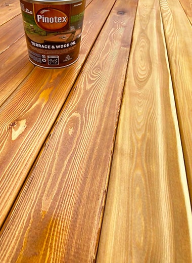 Обробка терасної дошки Terrace & Wood Oil
